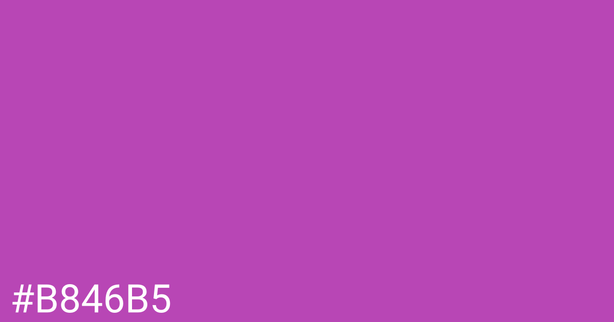 Hex color #b846b5 graphic