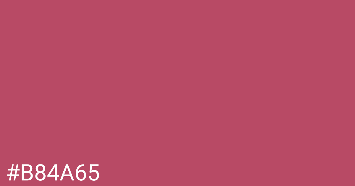 Hex color #b84a65 graphic