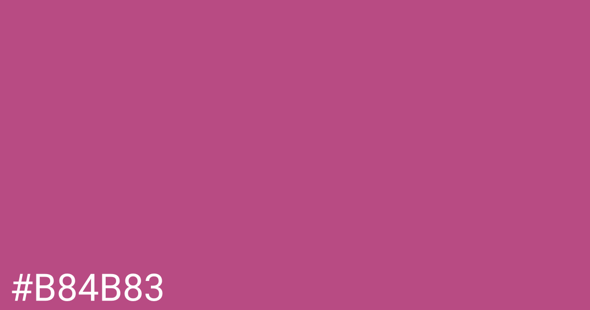 Hex color #b84b83 graphic