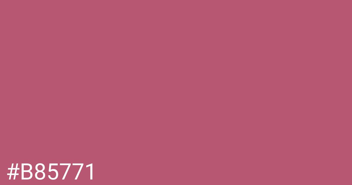 Hex color #b85771 graphic
