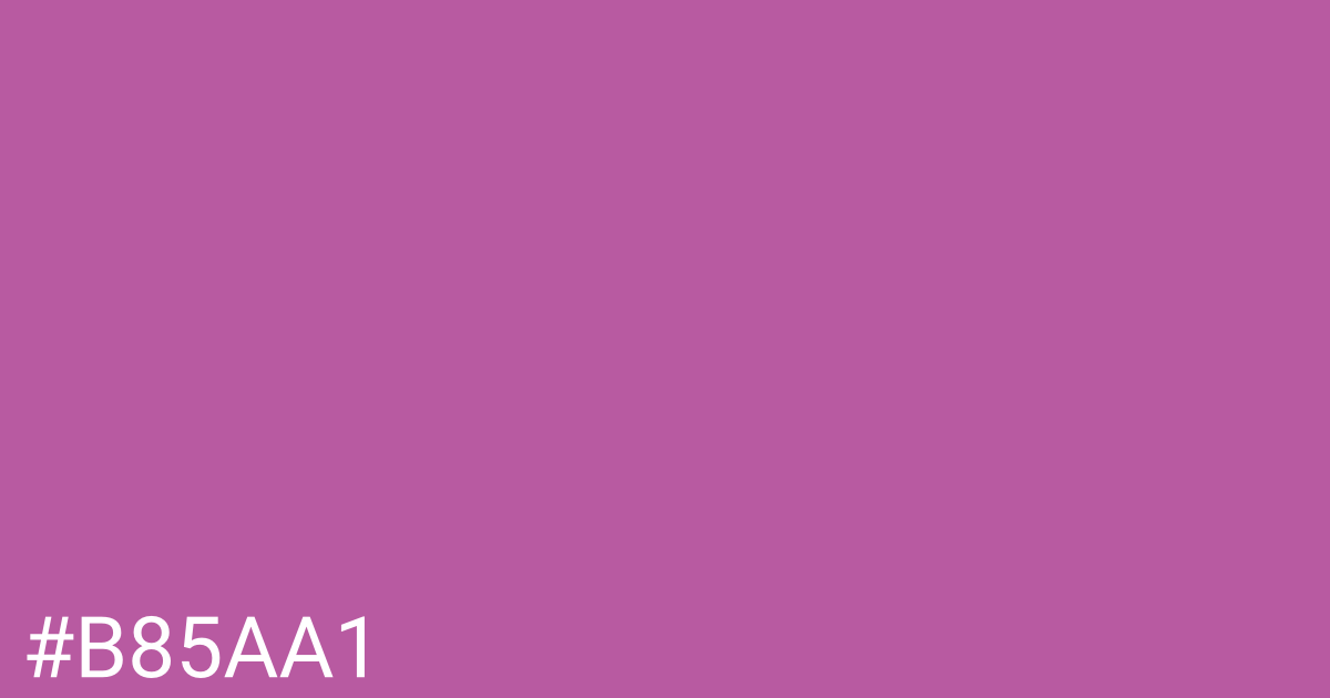 Hex color #b85aa1 graphic