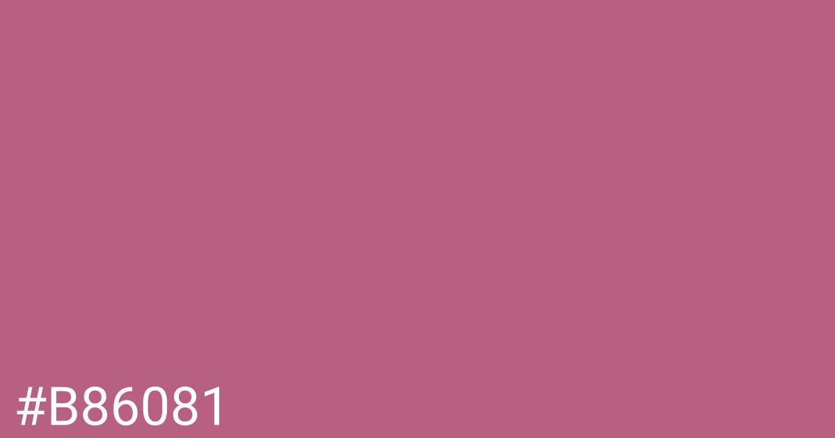 Hex color #b86081 graphic