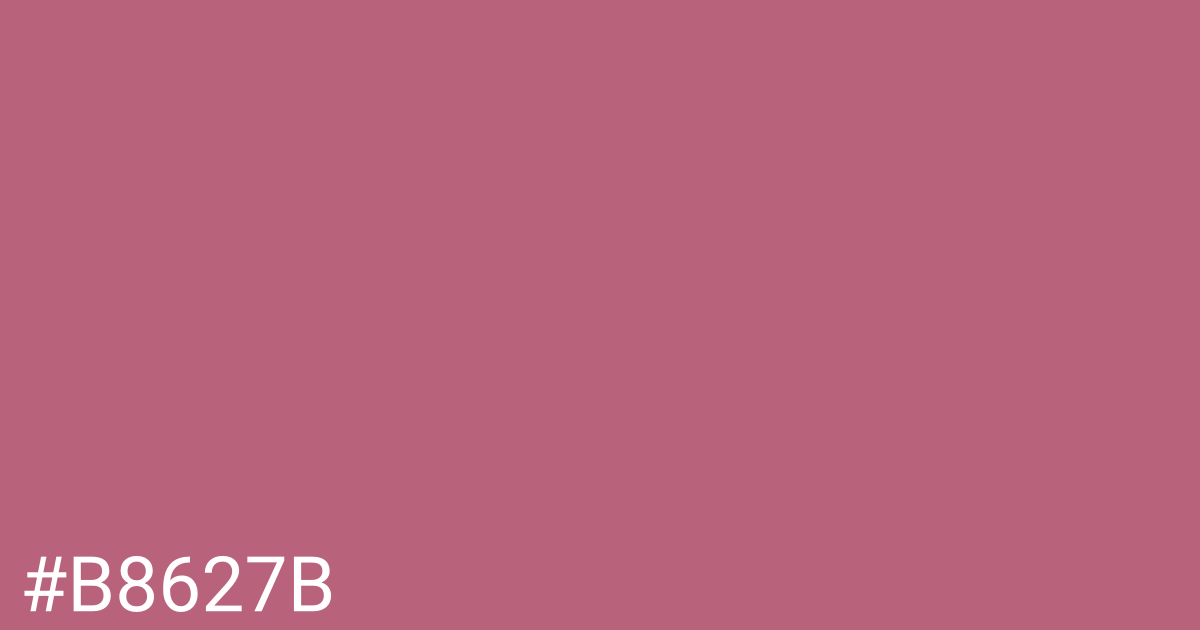 Hex color #b8627b graphic