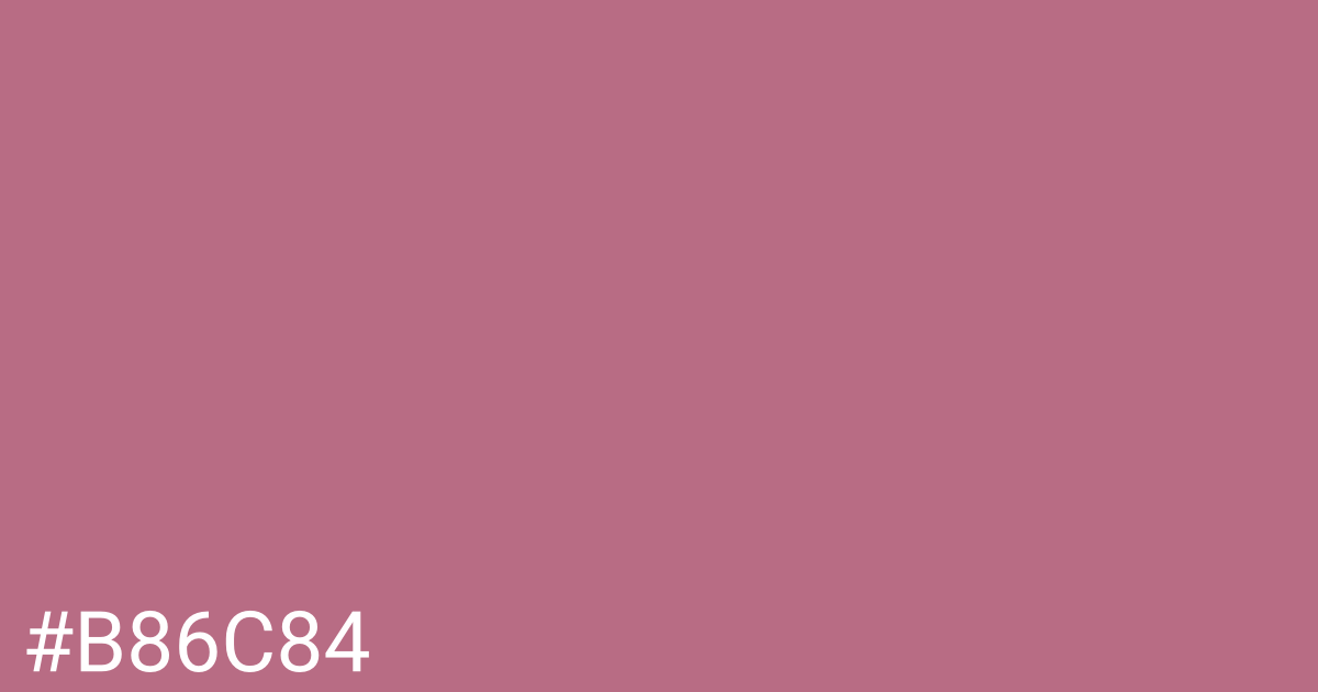 Hex color #b86c84 graphic