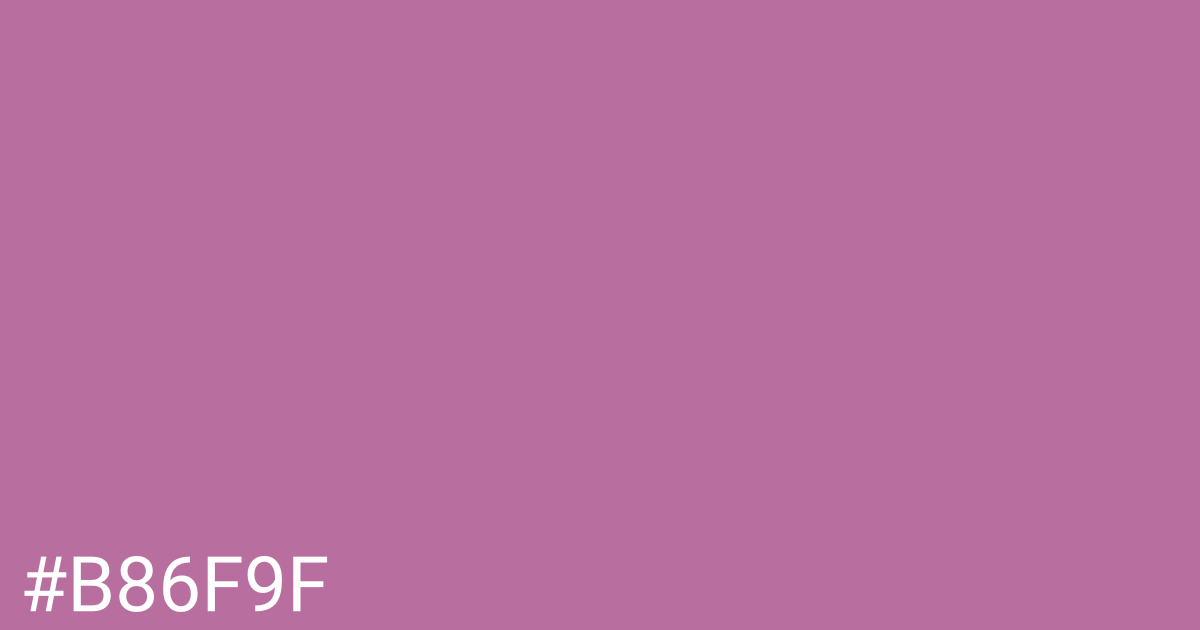 Hex color #b86f9f graphic