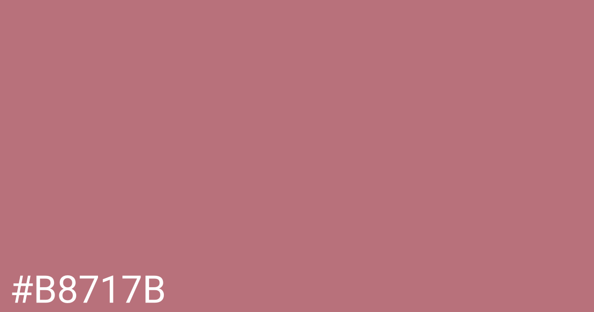 Hex color #b8717b graphic