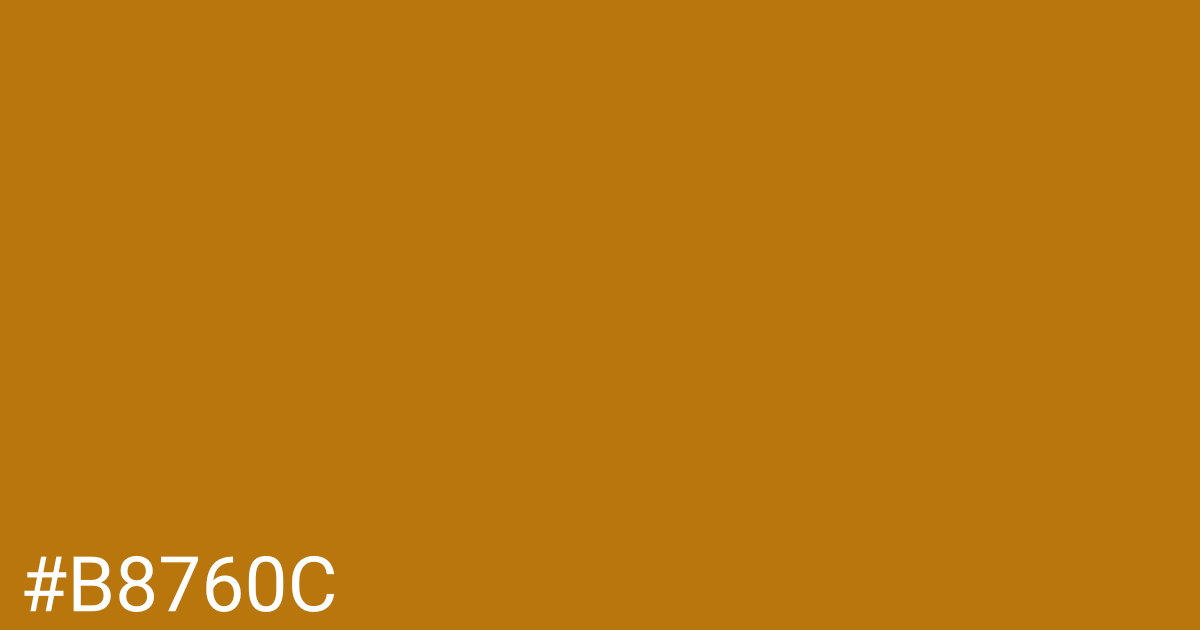 Hex color #b8760c graphic
