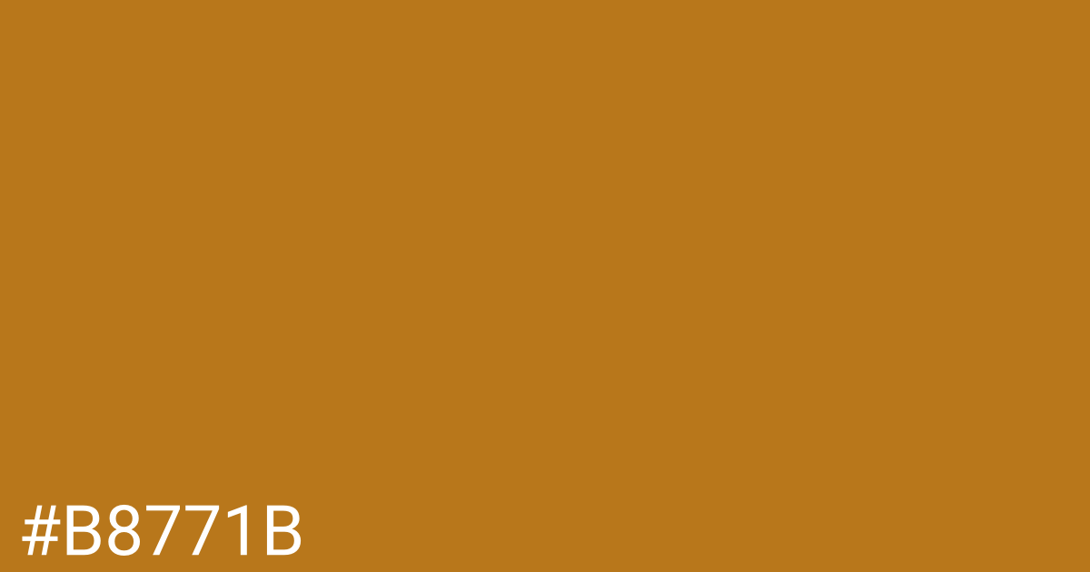 Hex color #b8771b graphic