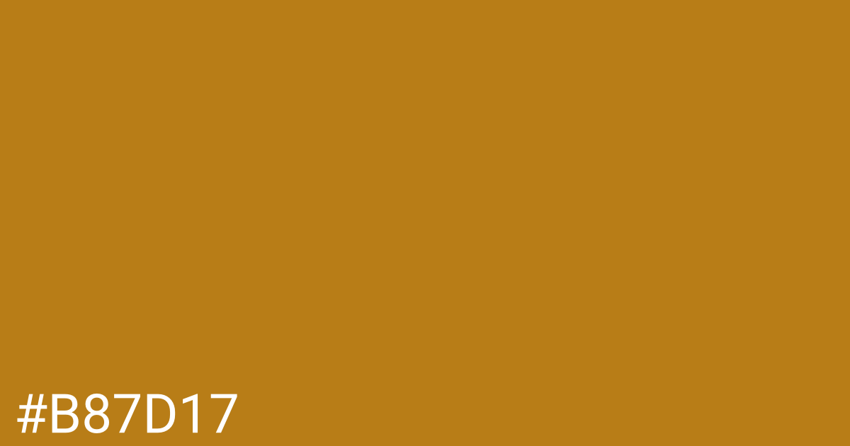 Hex color #b87d17 graphic