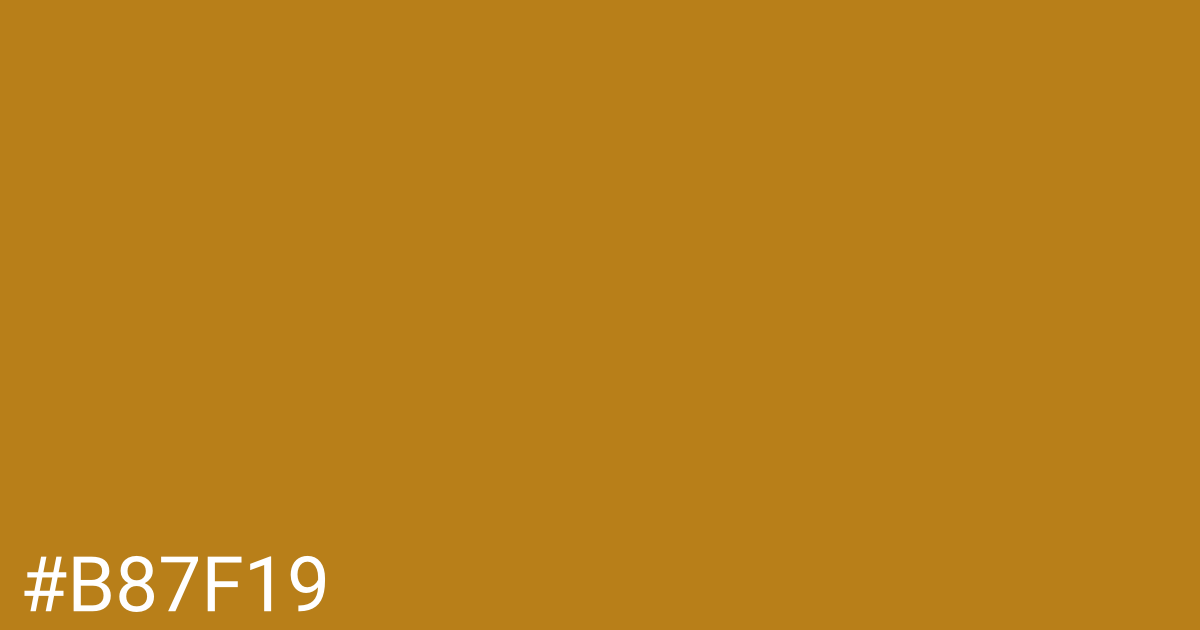 Hex color #b87f19 graphic