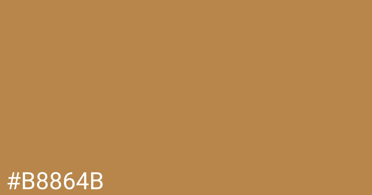 Hex color #b8864b graphic