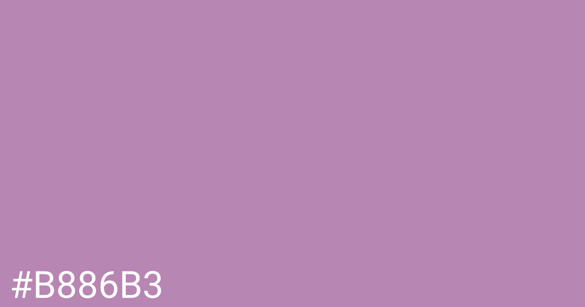 Hex color #b886b3 graphic