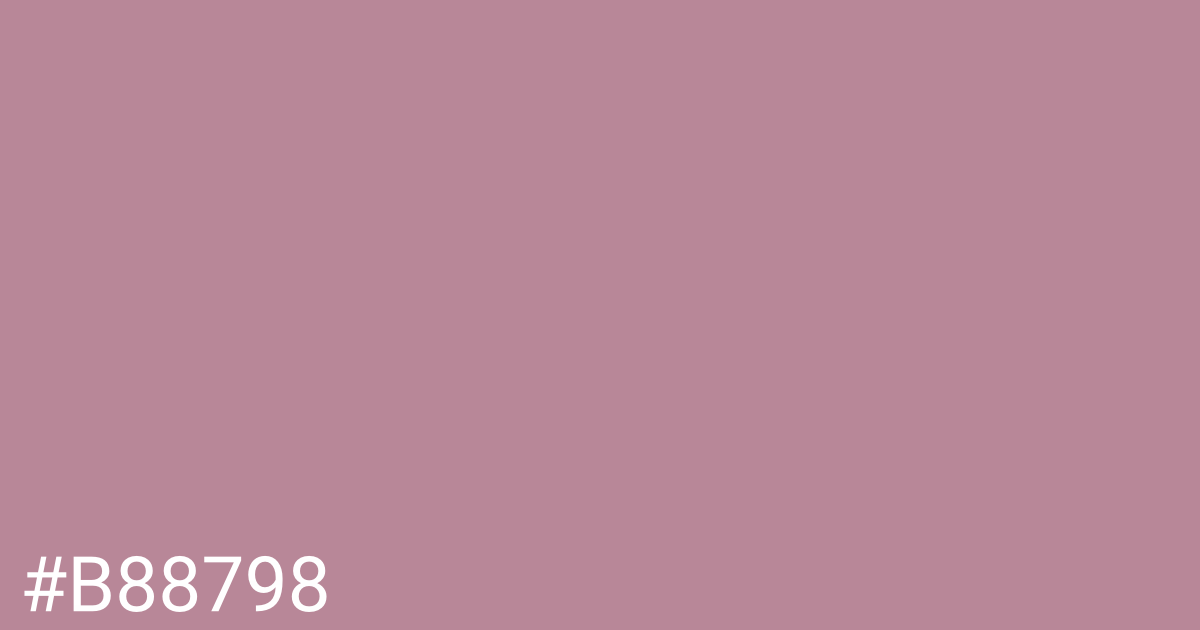 Hex color #b88798 graphic