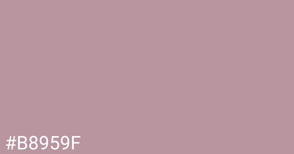 Hex color #b8959f graphic