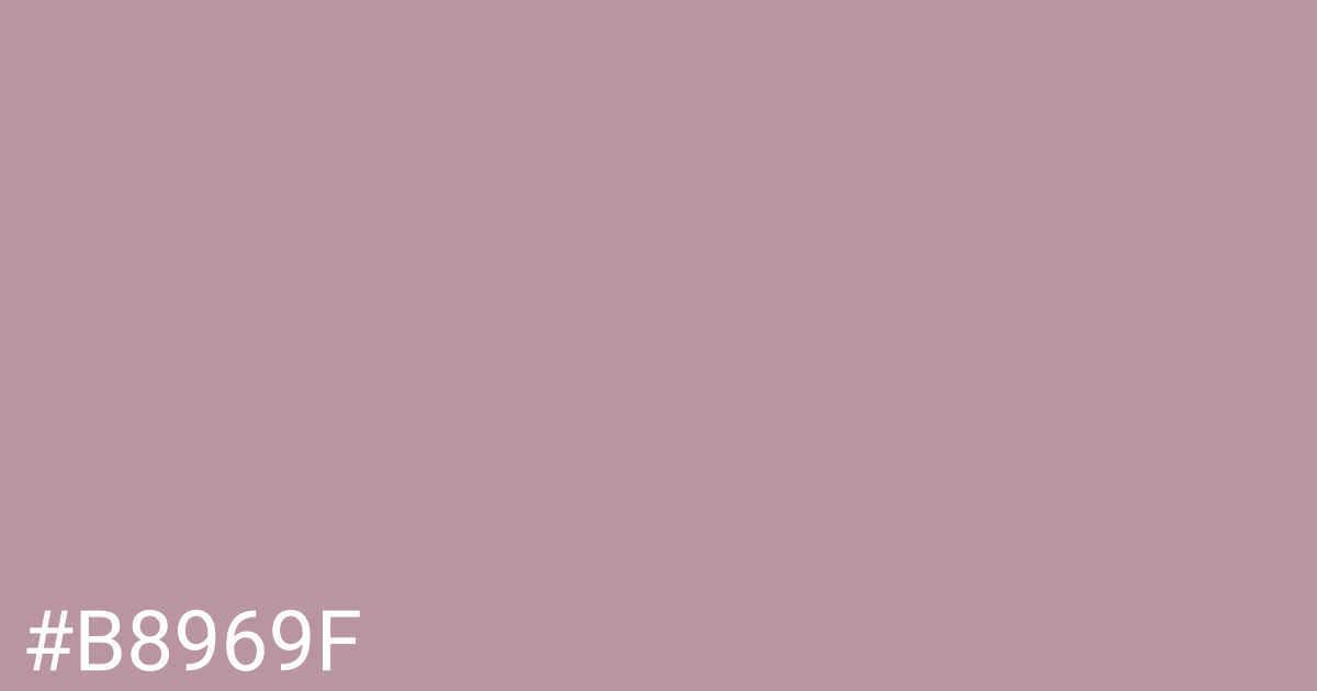 Hex color #b8969f graphic