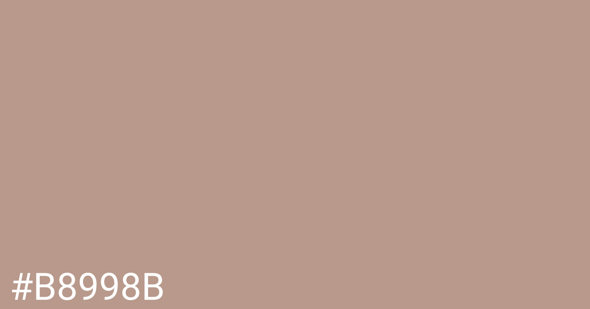 Hex color #b8998b graphic