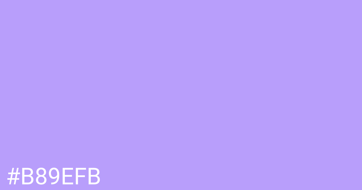 Hex color #b89efb graphic