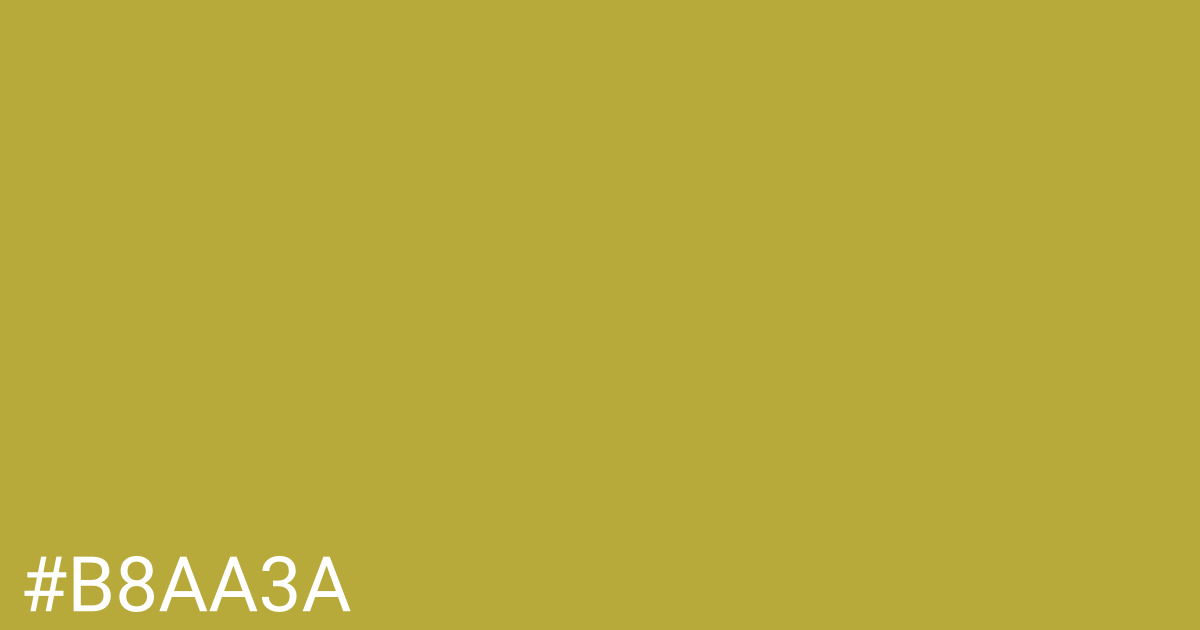 Hex color #b8aa3a graphic