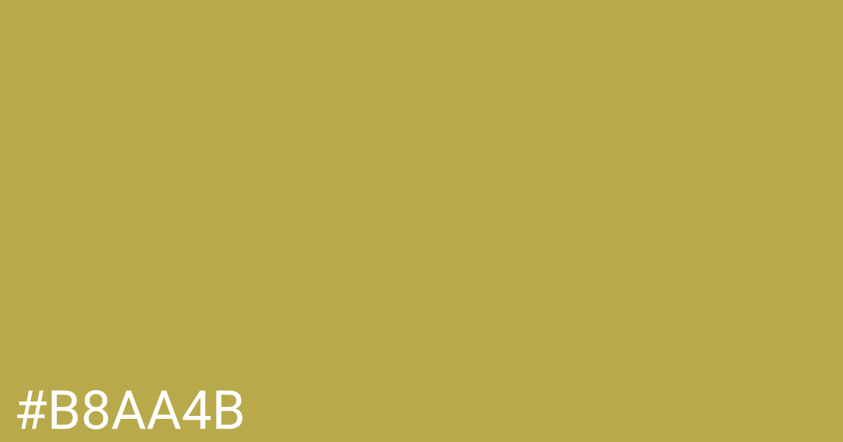 Hex color #b8aa4b graphic