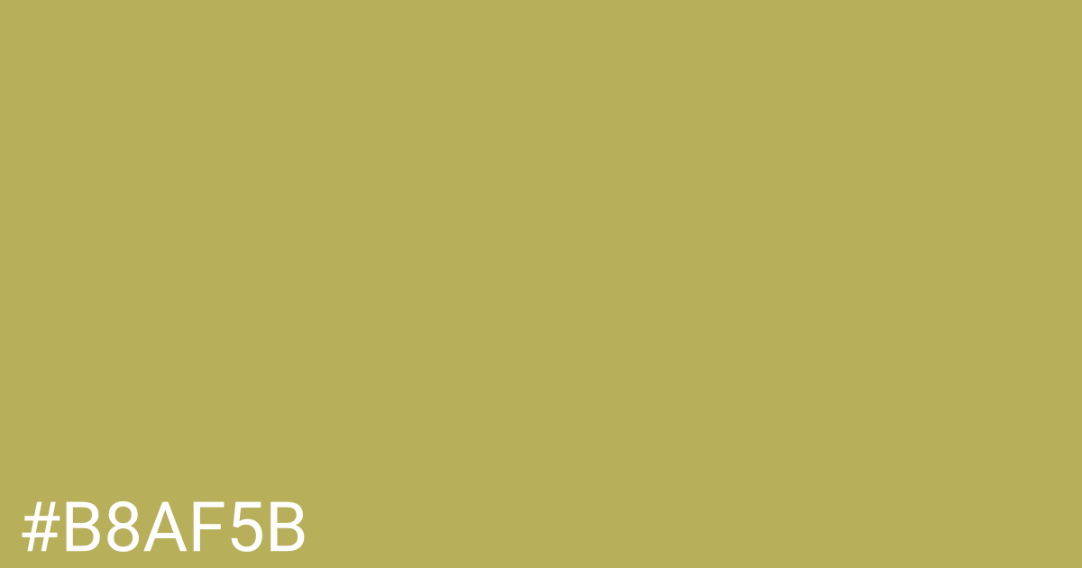 Hex color #b8af5b graphic