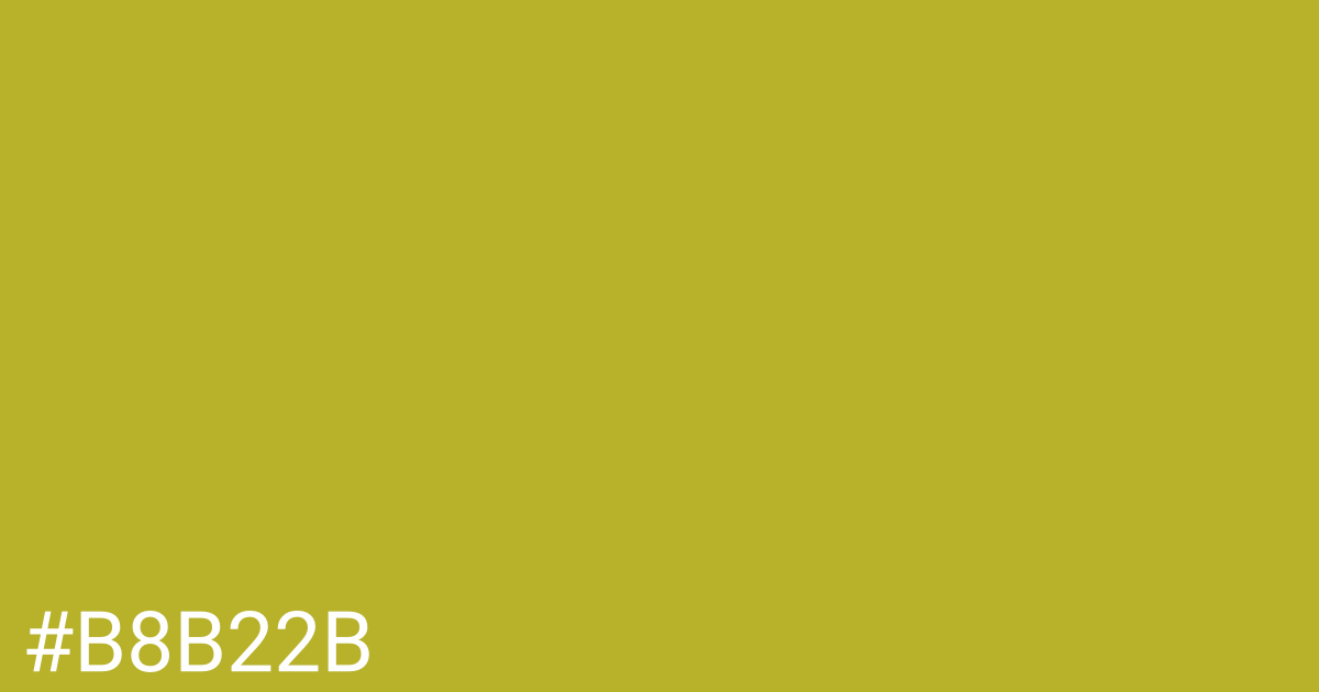 Hex color #b8b22b graphic