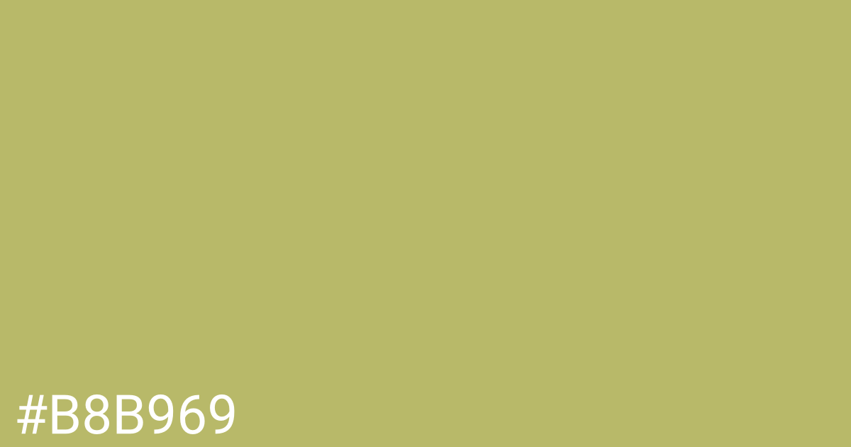 Hex color #b8b969 graphic