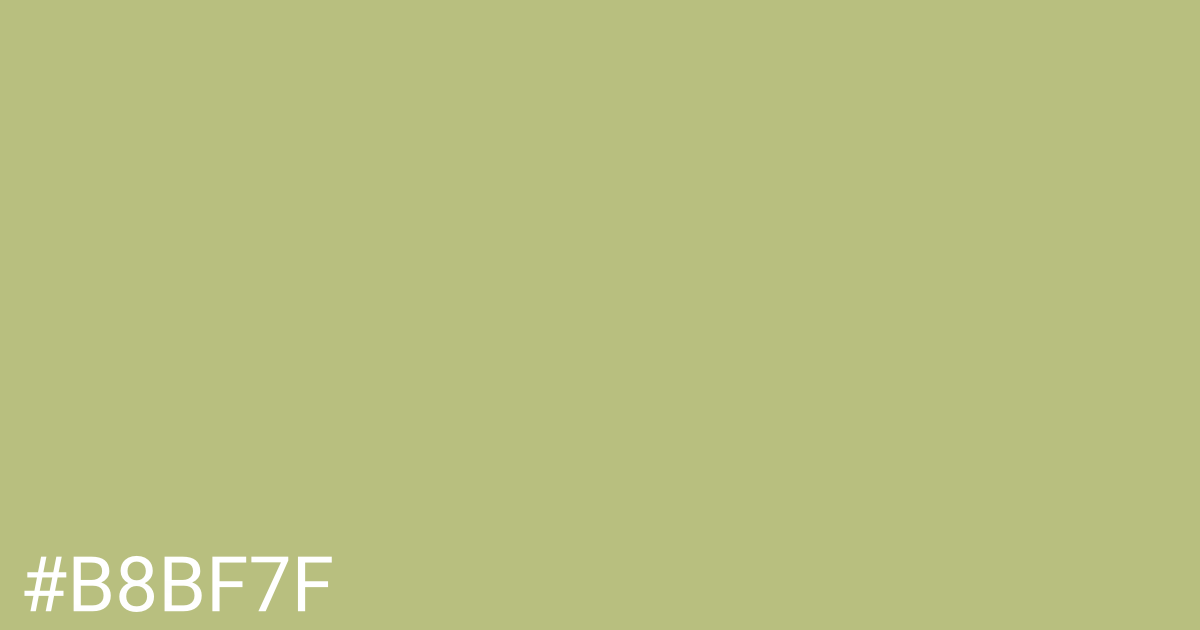 Hex color #b8bf7f graphic