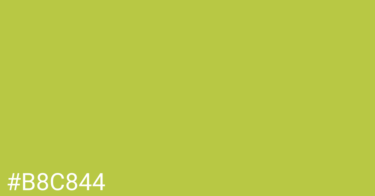 Hex color #b8c844 graphic
