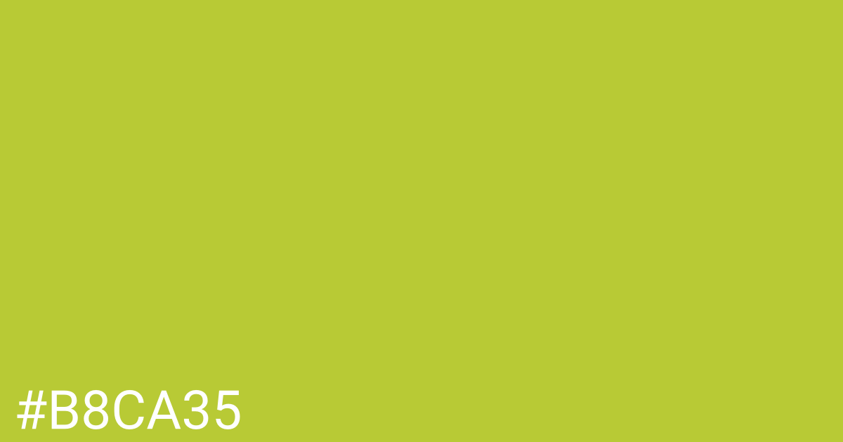 Hex color #b8ca35 graphic