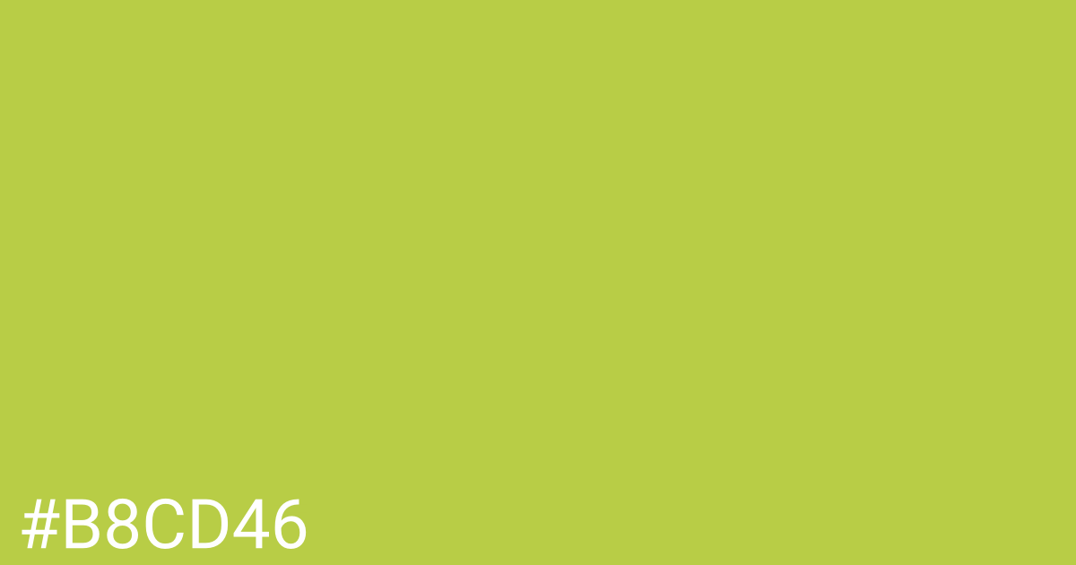 Hex color #b8cd46 graphic