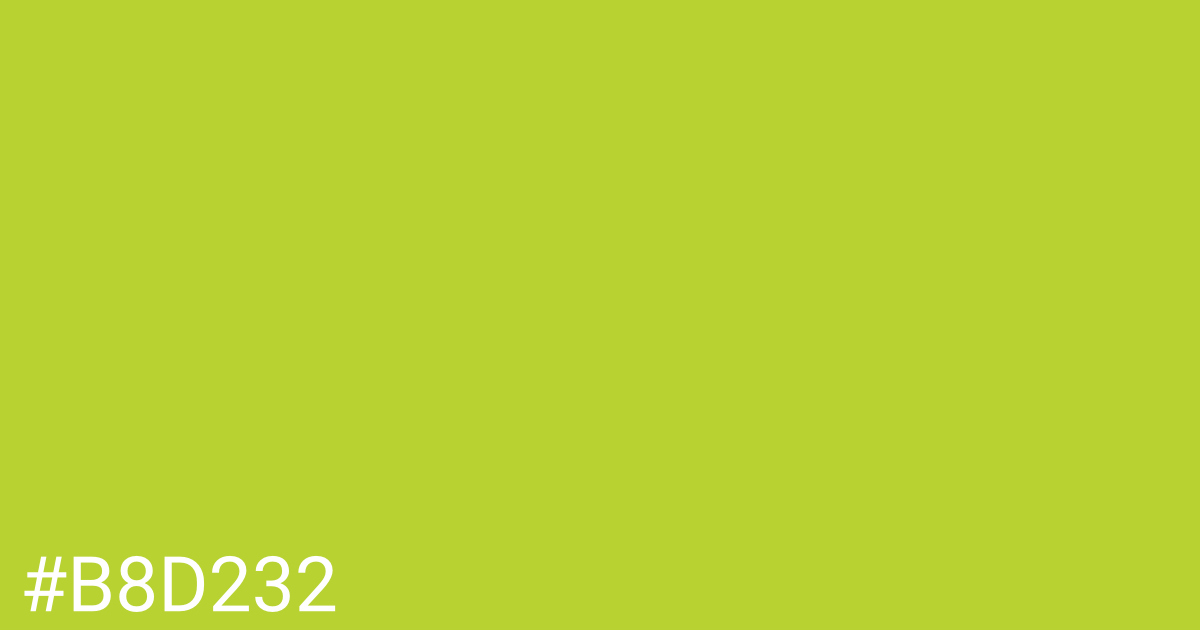 Hex color #b8d232 graphic