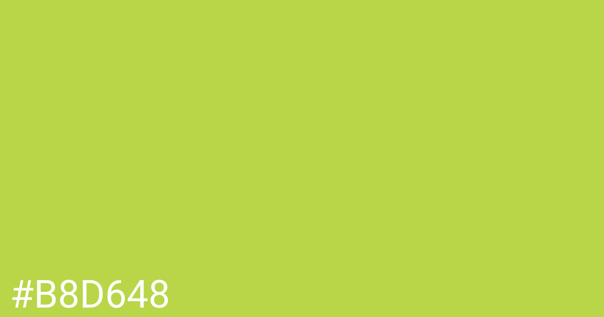 Hex color #b8d648 graphic