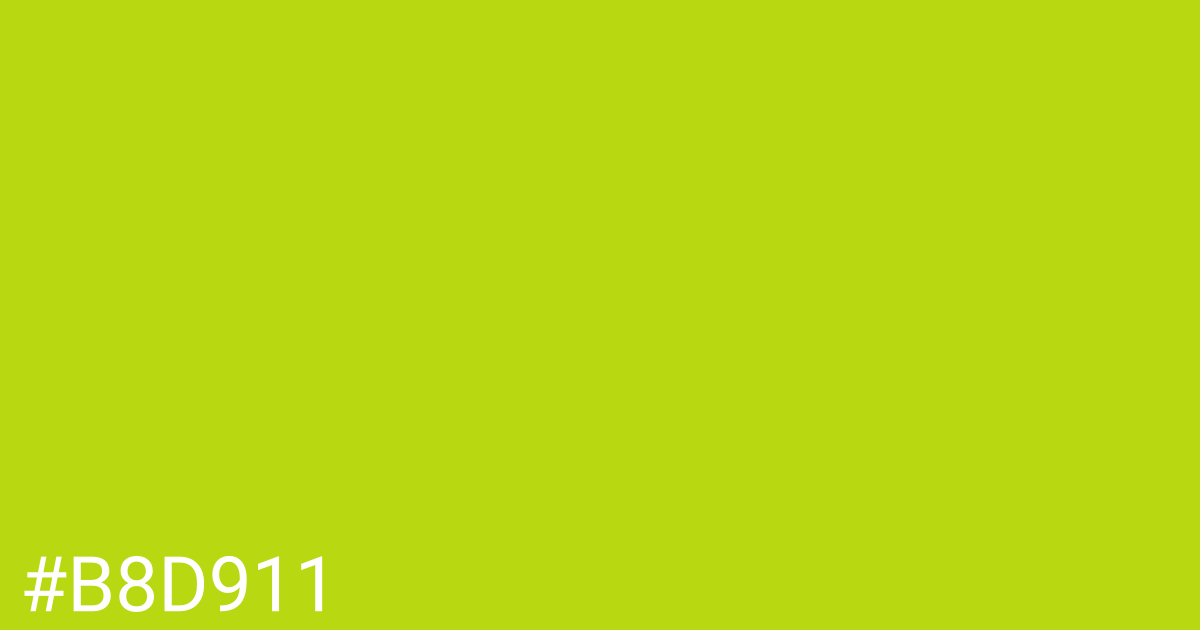 Hex color #b8d911 graphic