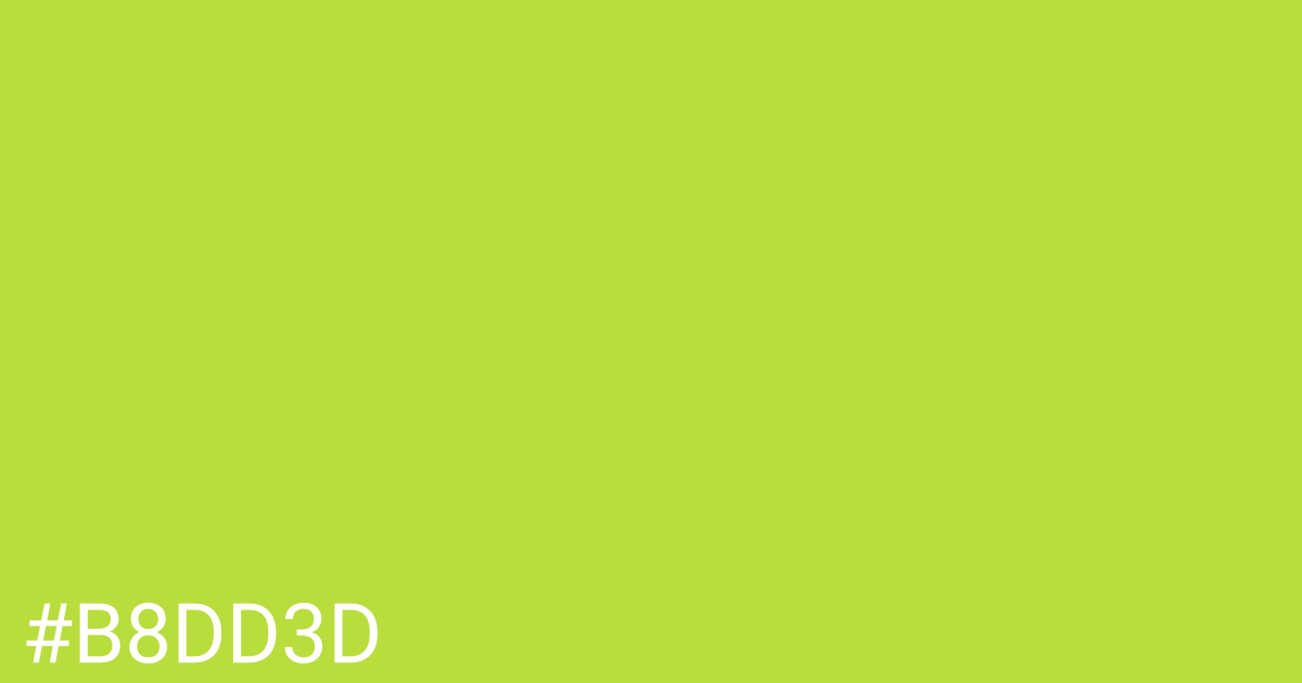 Hex color #b8dd3d graphic