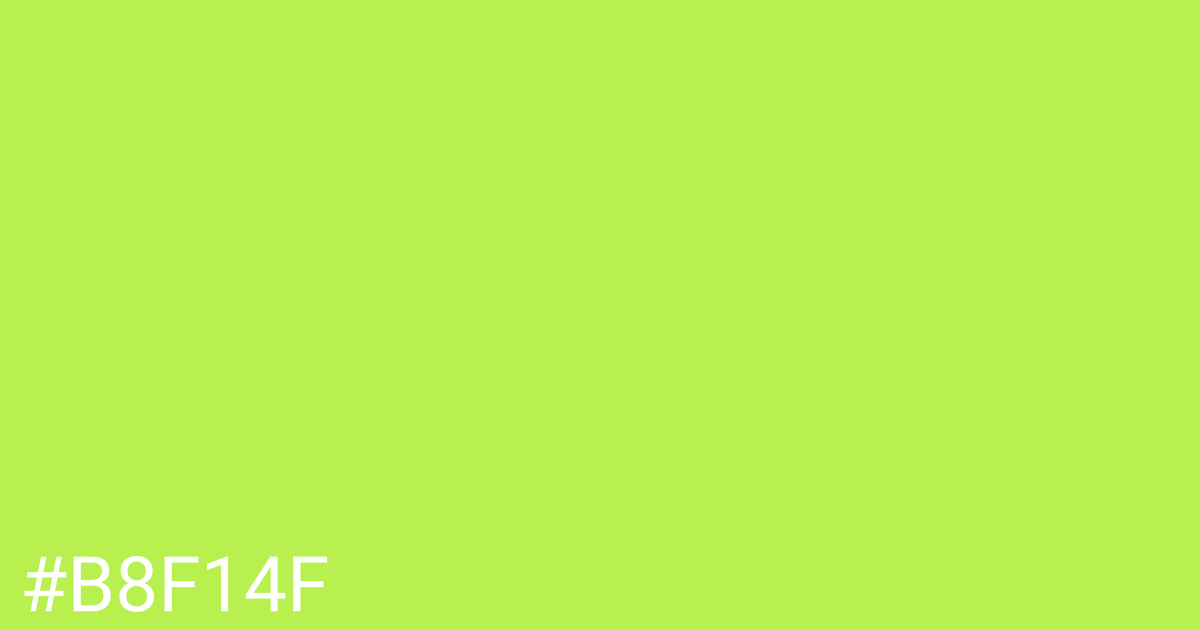 Hex color #b8f14f graphic