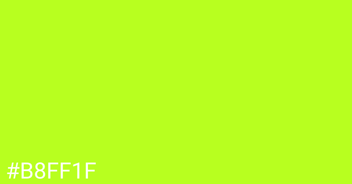 Hex color #b8ff1f graphic