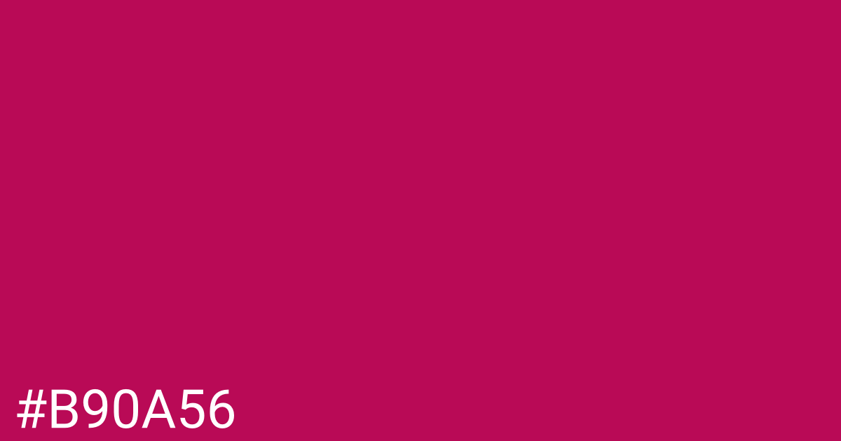 Hex color #b90a56 graphic