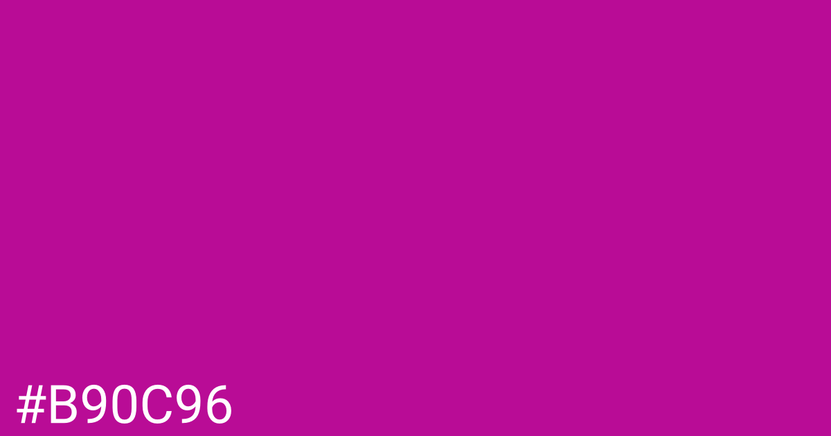 Hex color #b90c96 graphic
