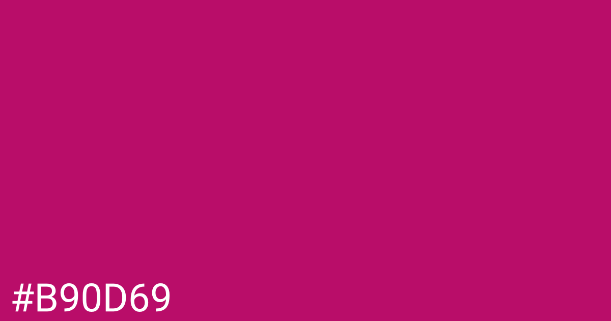 Hex color #b90d69 graphic