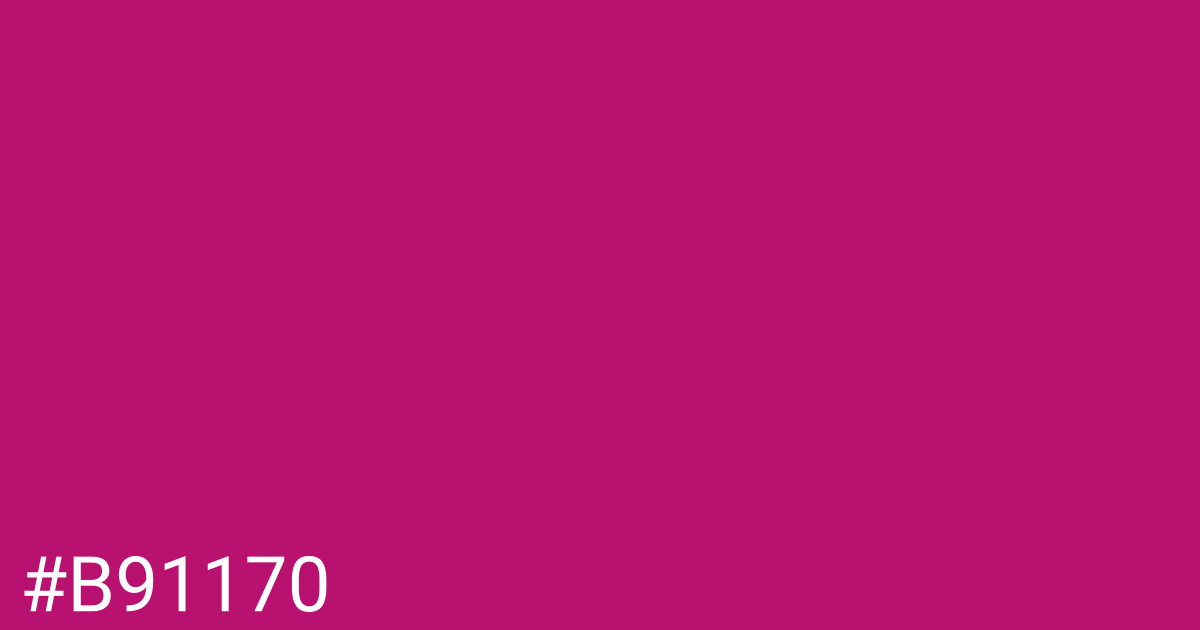 Hex color #b91170 graphic