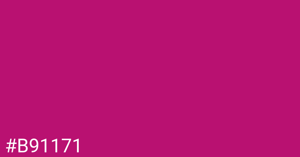Hex color #b91171 graphic