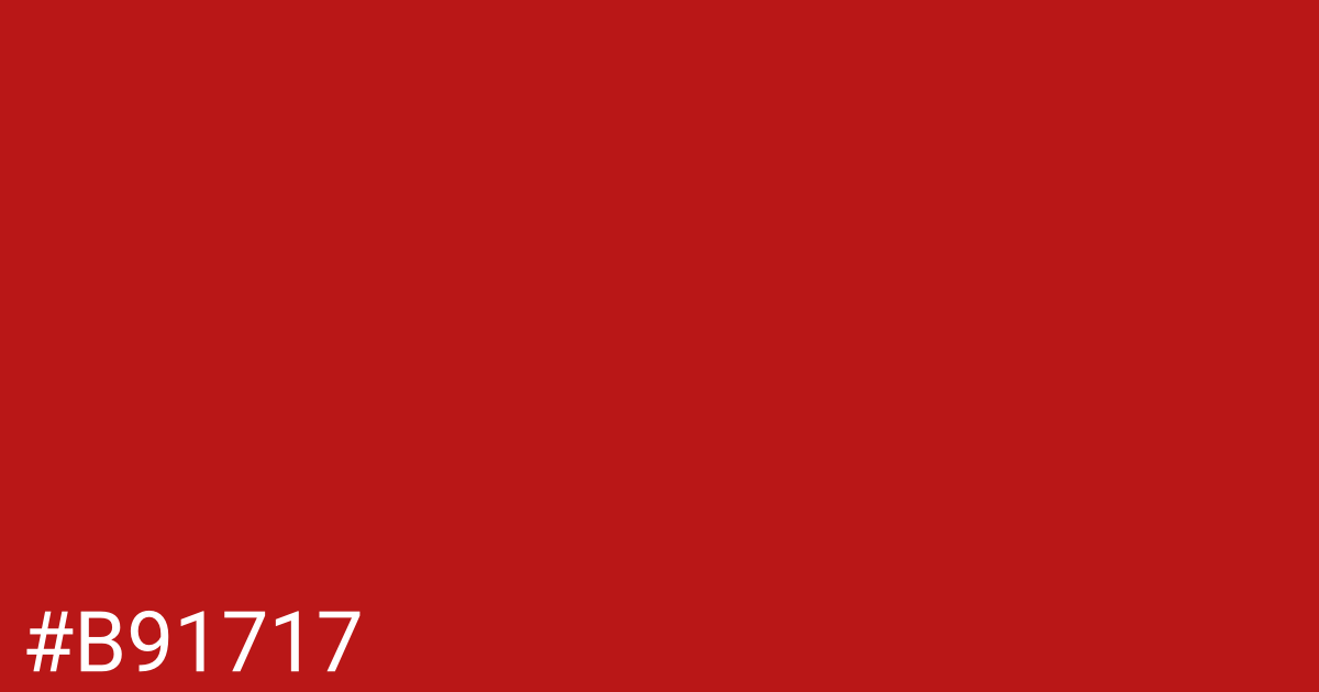 Hex color #b91717 graphic