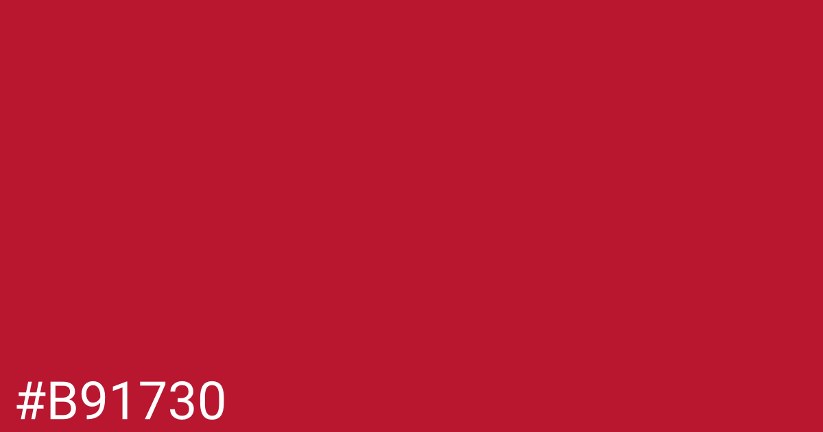 Hex color #b91730 graphic