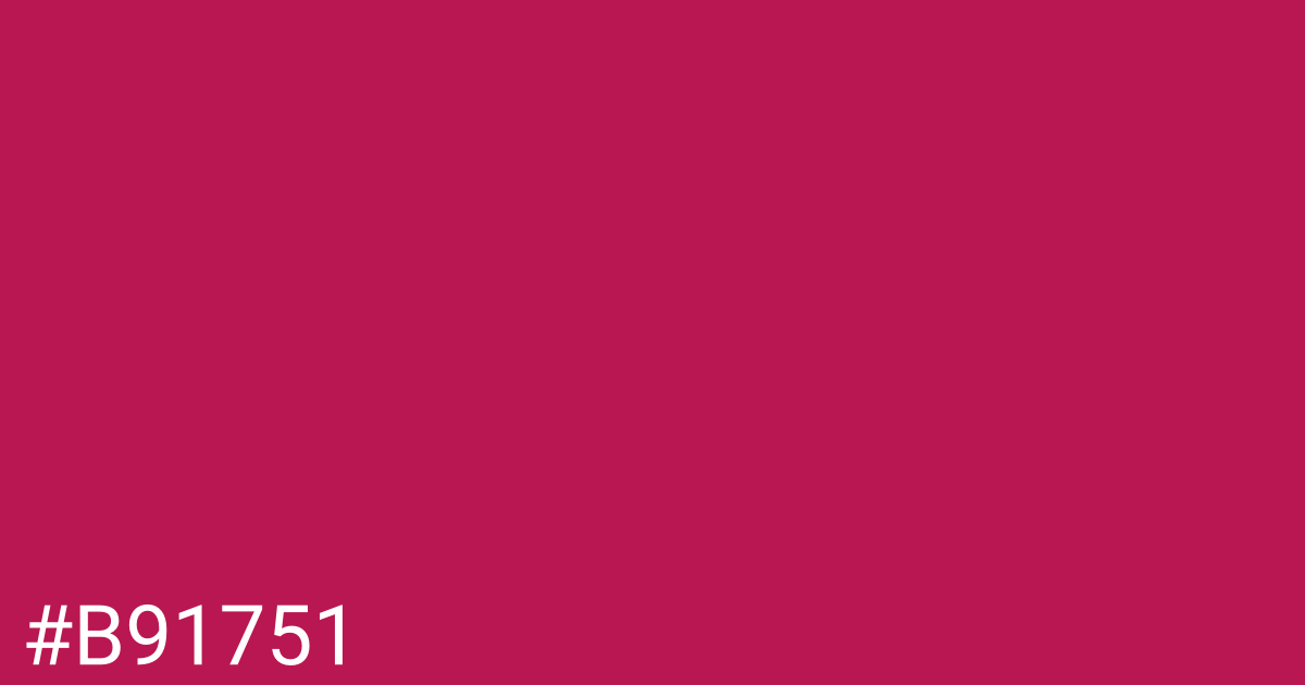 Hex color #b91751 graphic