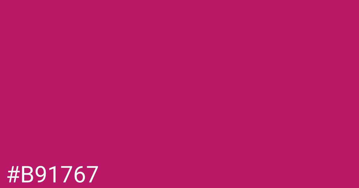 Hex color #b91767 graphic