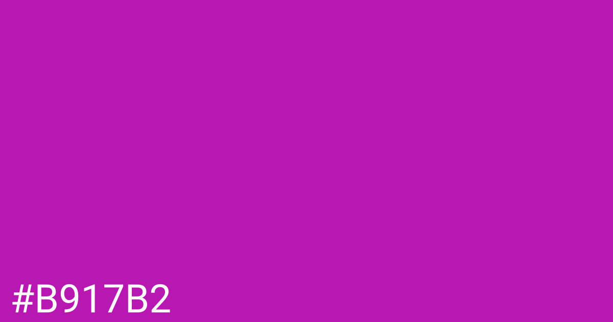 Hex color #b917b2 graphic