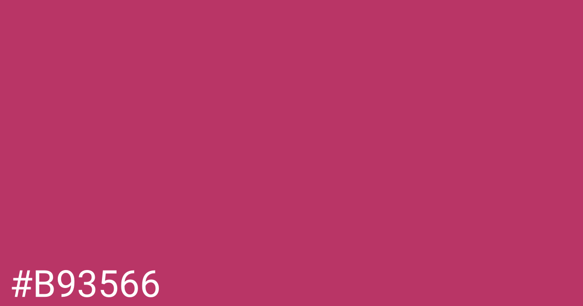 Hex color #b93566 graphic