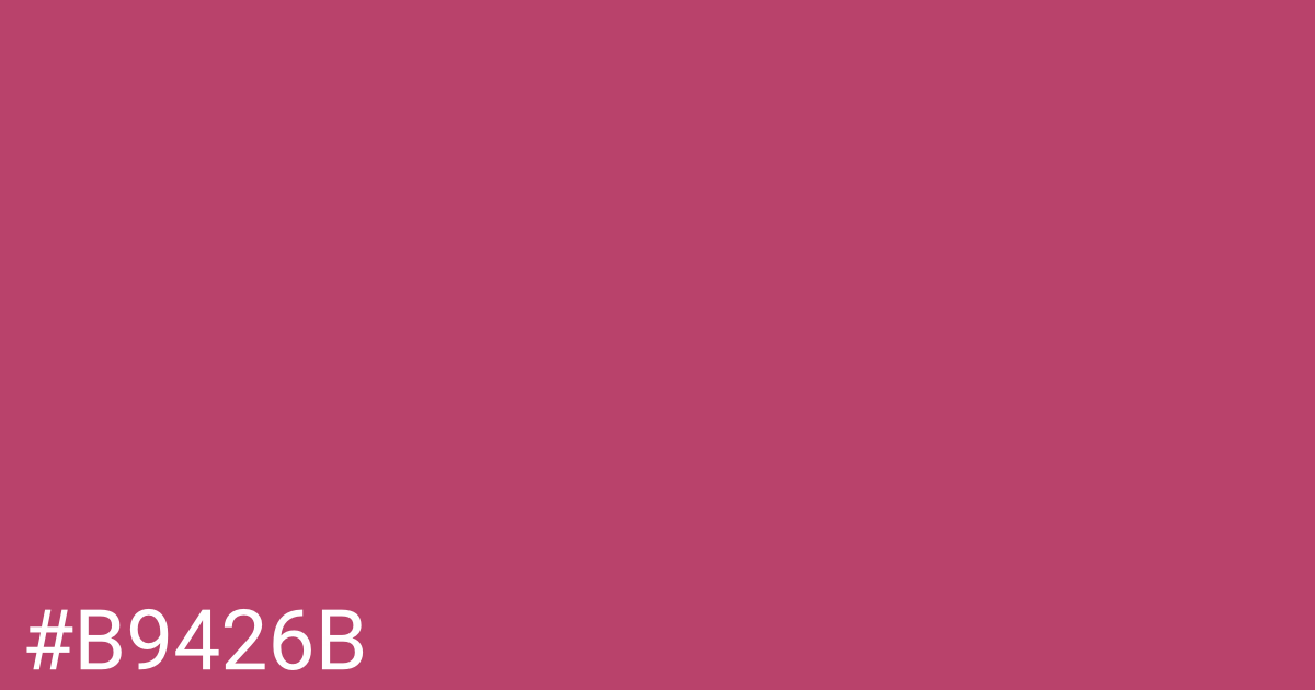 Hex color #b9426b graphic