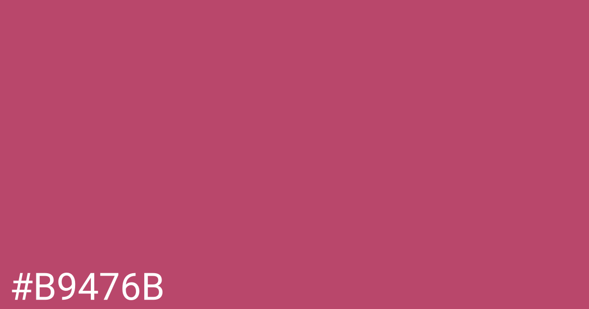 Hex color #b9476b graphic