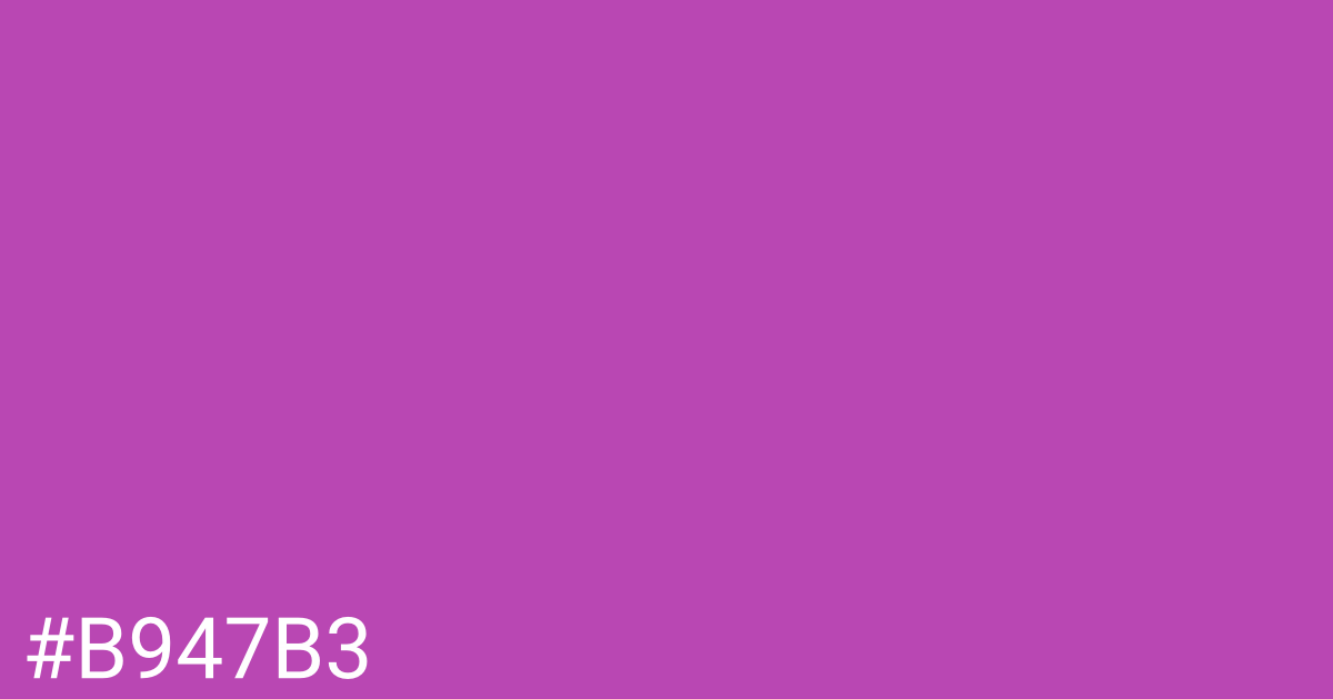 Hex color #b947b3 graphic